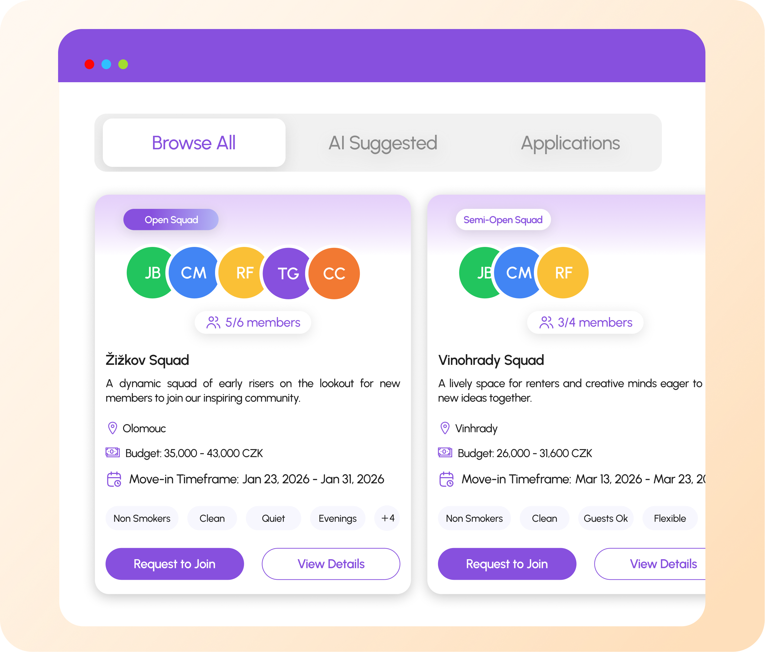 Group Search UI