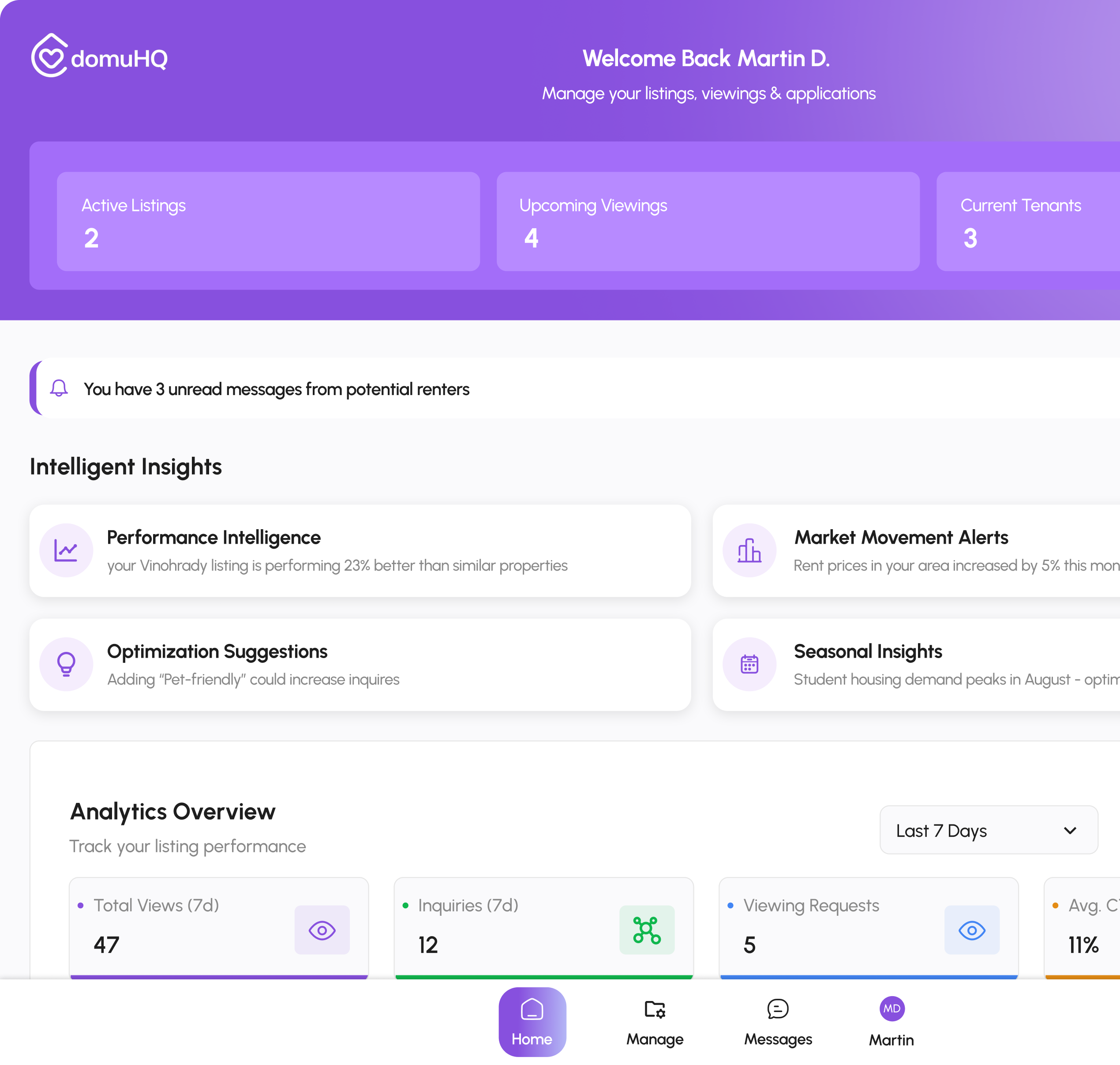 DomuHQ Interface